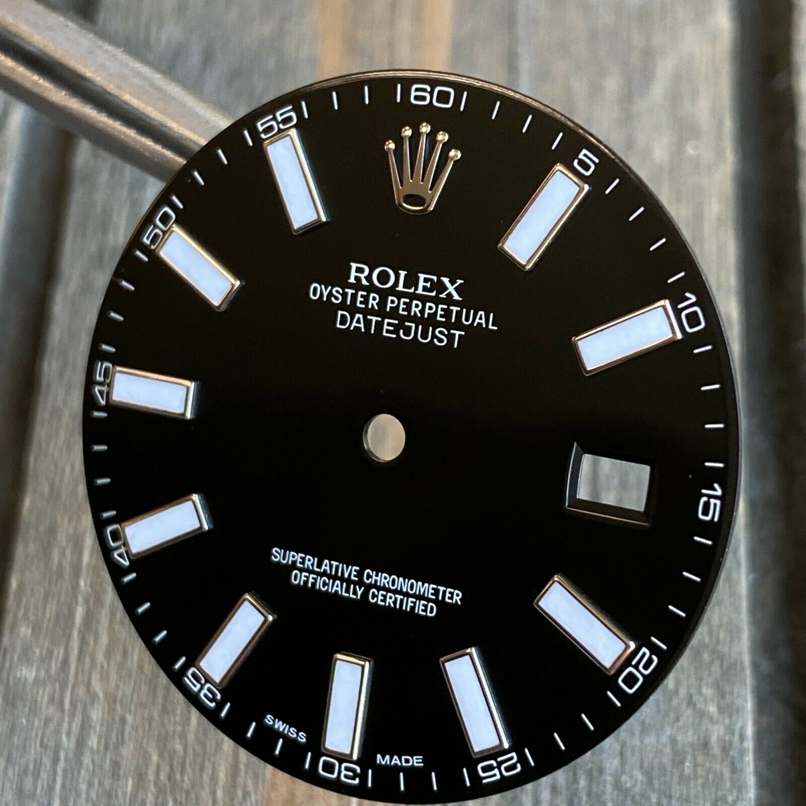 Rolex Datejust II Black Index Luminous Dial Stainless Steel Watch 116300 116334 - luxuriantconcierge