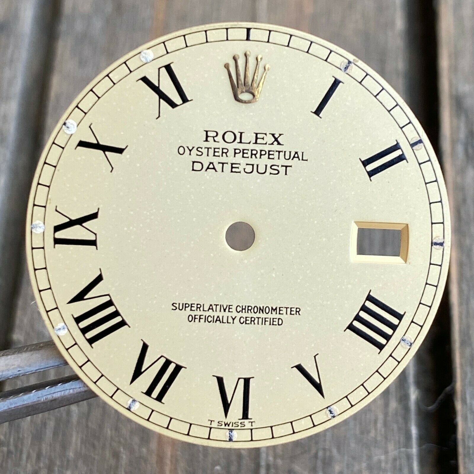 Vintage Original Rolex Champagne "Buckly" Dial Roman Numeral Hour Marker 36mm - luxuriantconcierge