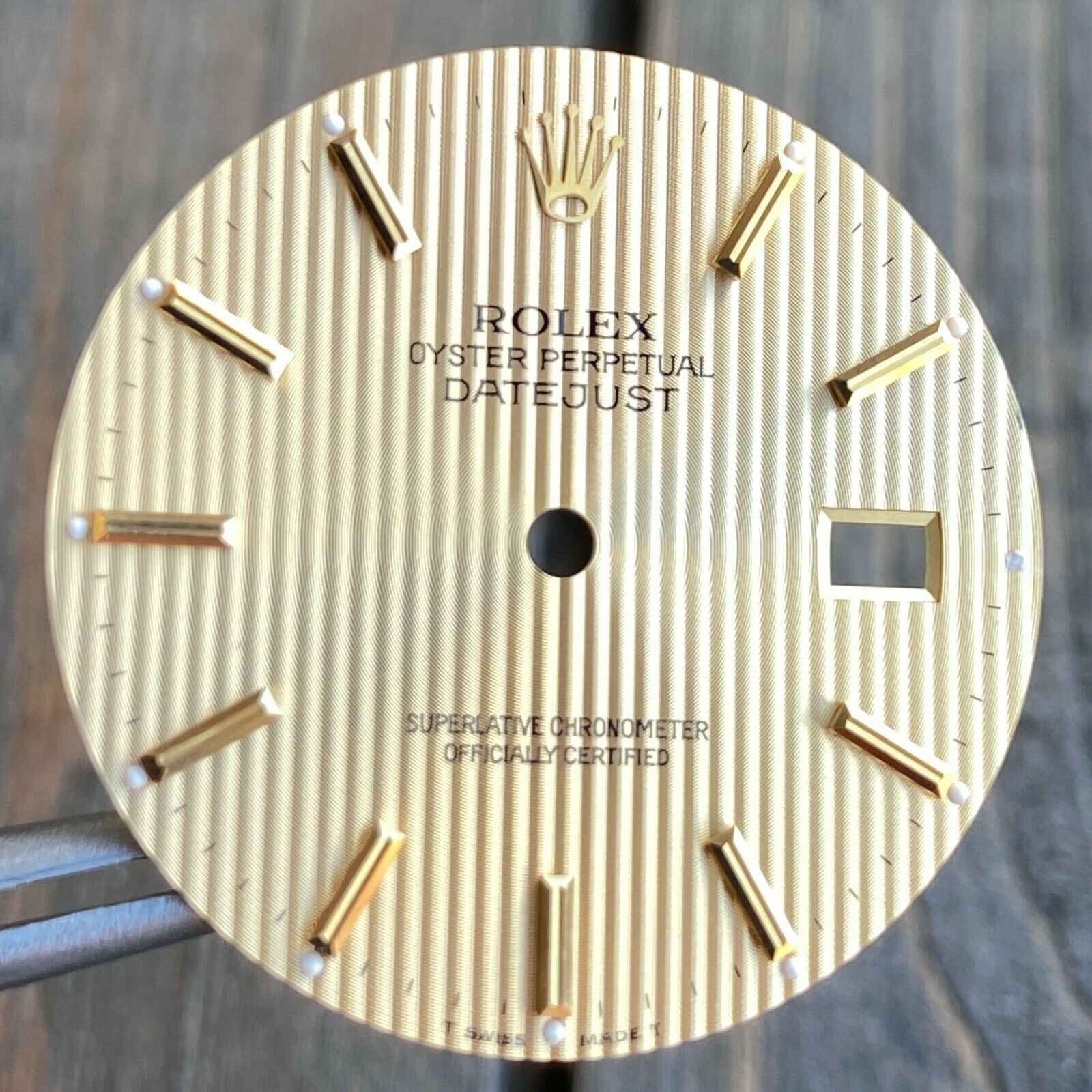 Vintage Original Rolex Champagne Linen Dial 36mm 16013 16233 16203 100% Original - luxuriantconcierge