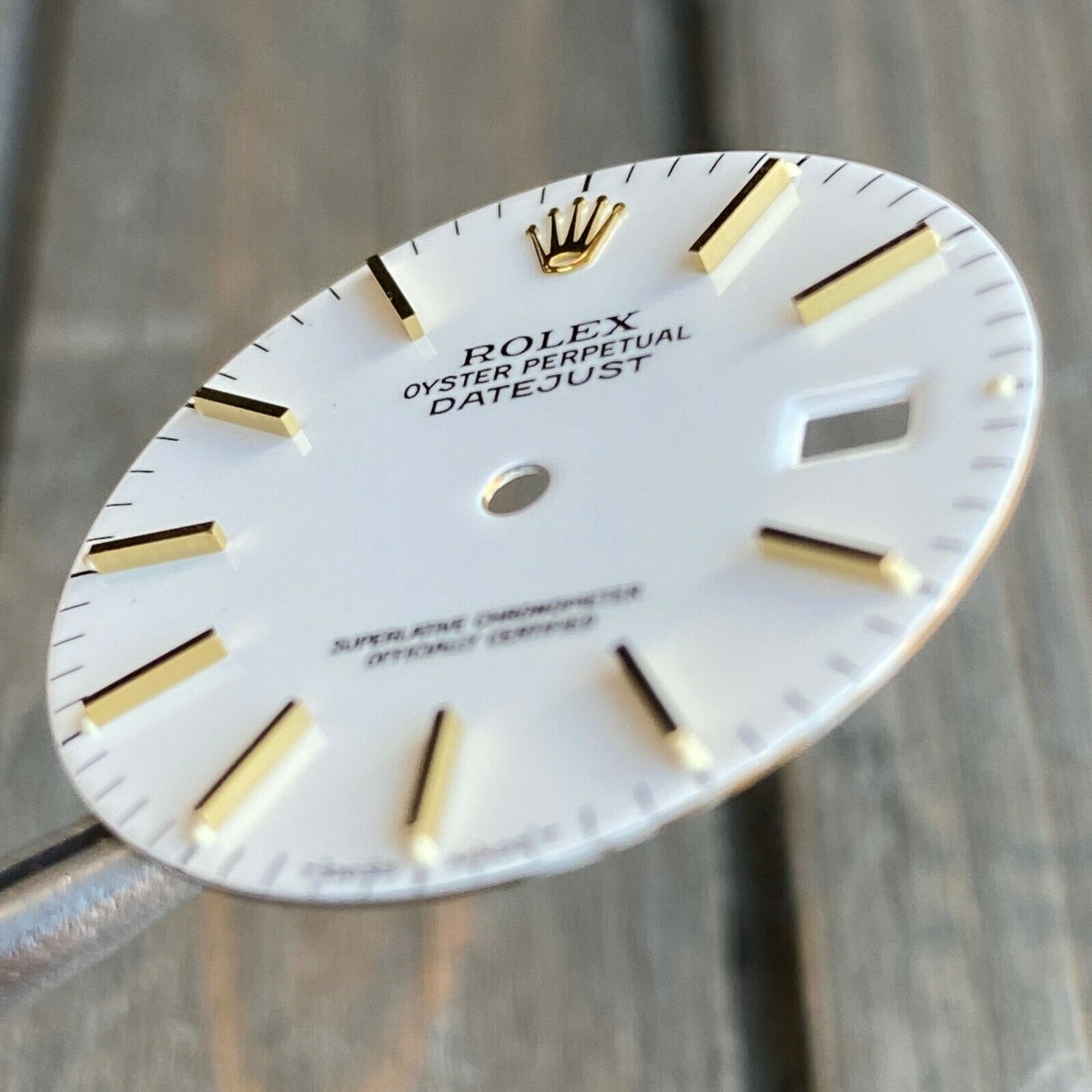 Original Rolex RARE White Ceramic Index Marker Dial Two-Tone 36mm - luxuriantconcierge
