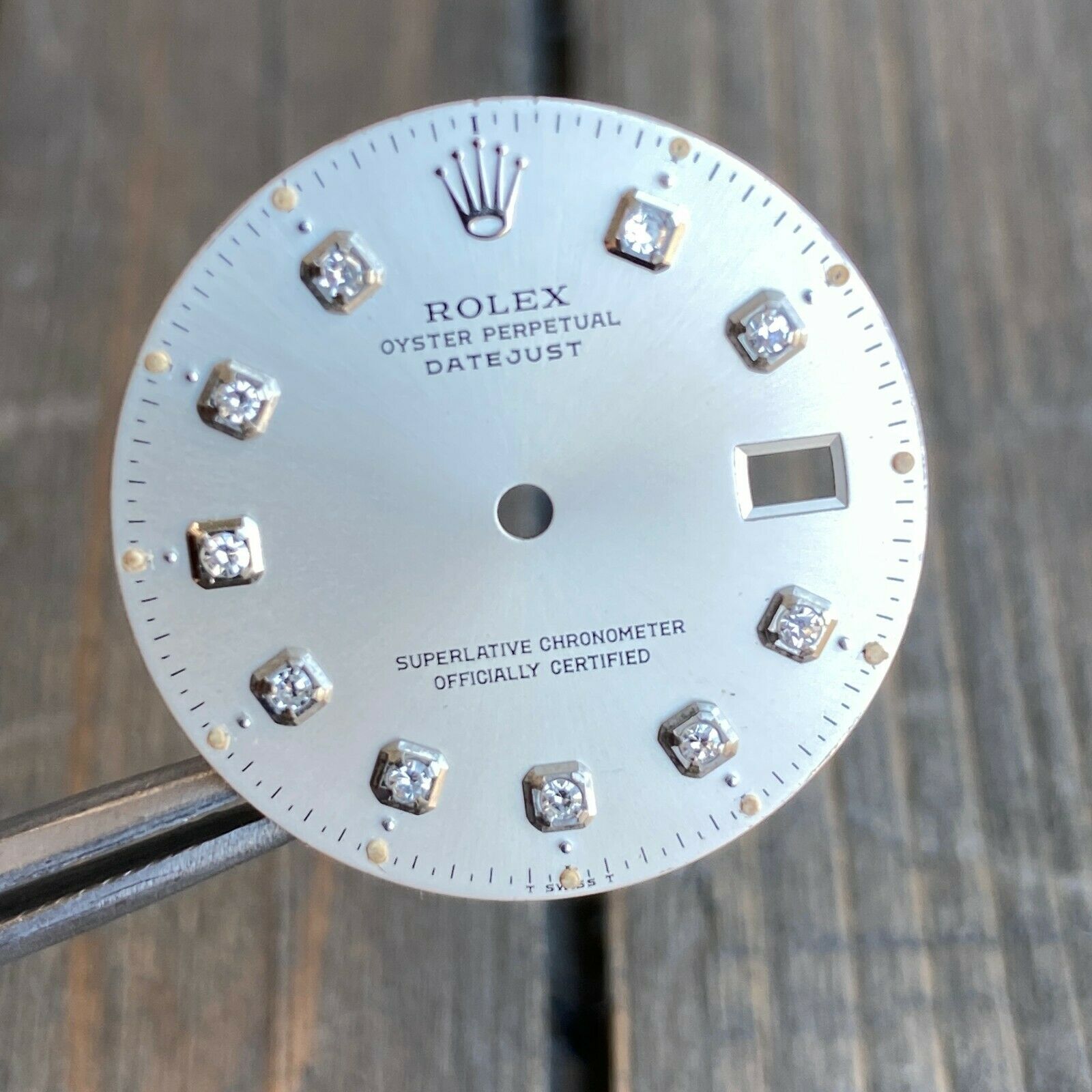 Rolex Datejust Steel Silver Diamond Dial 36mm - 100% Original - luxuriantconcierge