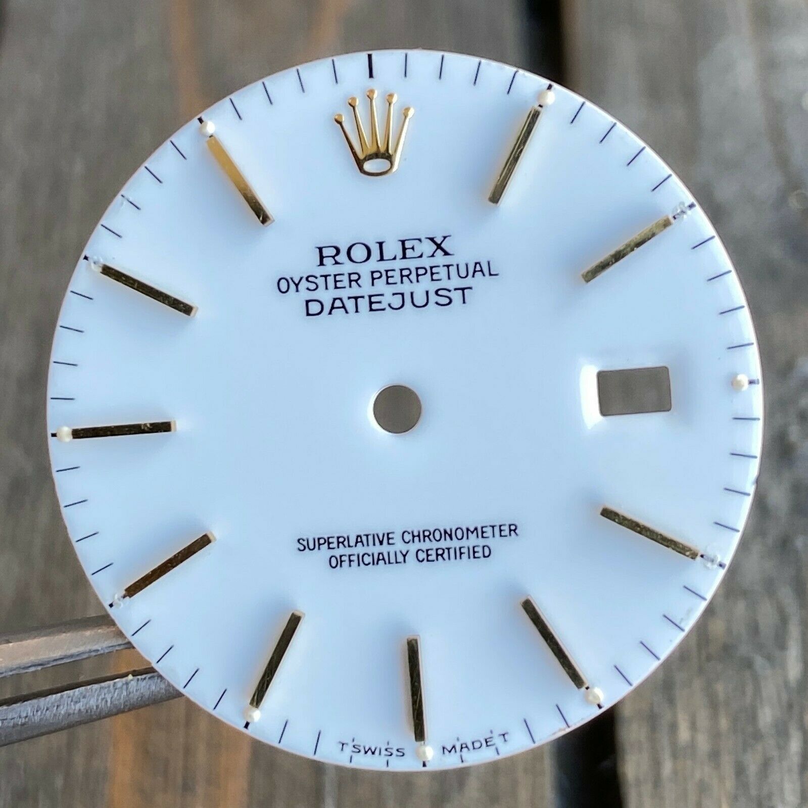 Original Rolex White Dial Index Marker 36mm 16013 16233 16203 - luxuriantconcierge