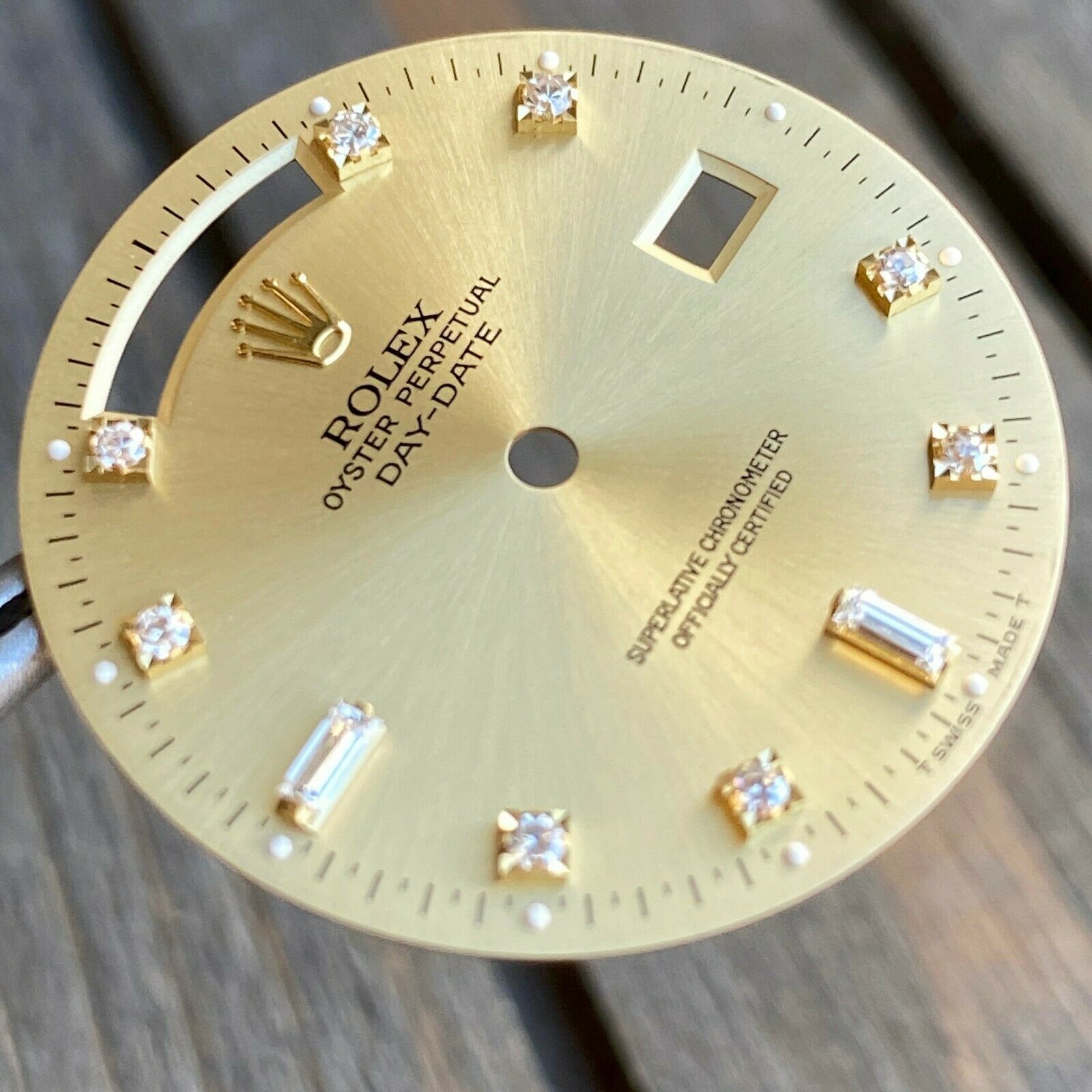 Original Rolex RARE Day-Date 18K Yellow Champagne Diamond Dial 36mm 18038 18238 - luxuriantconcierge