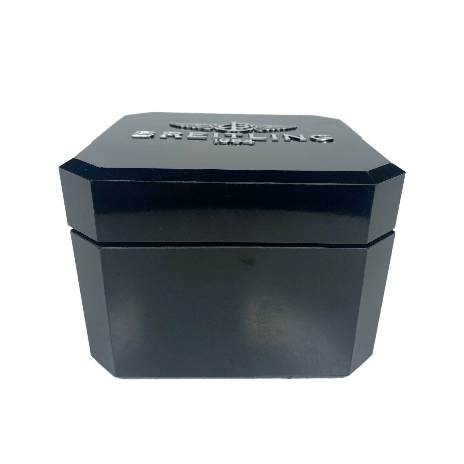 Breitling Chronomat Evolution black watch box with pillow and outer box - luxuriantconcierge