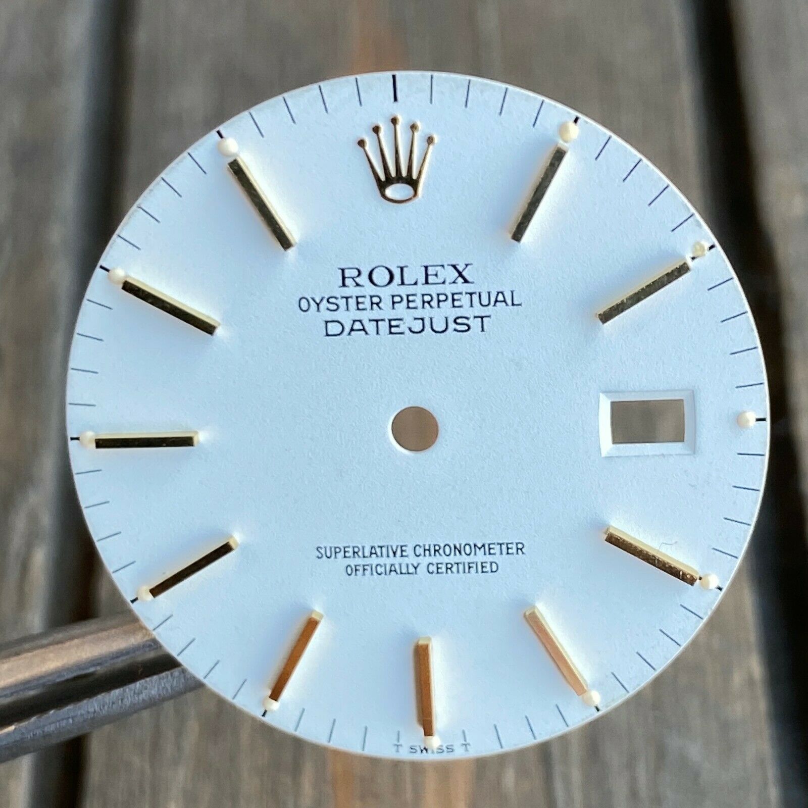 Original Rolex White Dial Index Marker 36mm 16013 16233 16203 - luxuriantconcierge