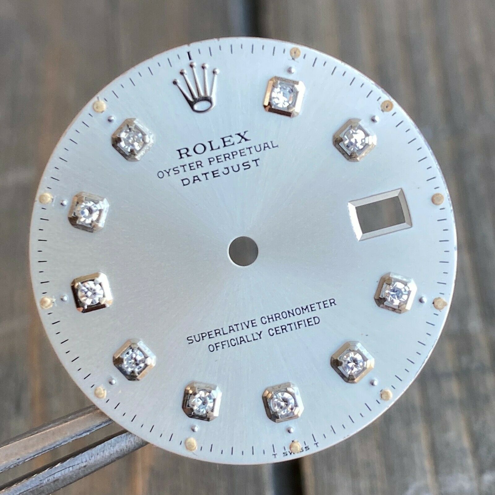 Rolex Datejust Steel Silver Diamond Dial 36mm - 100% Original - luxuriantconcierge
