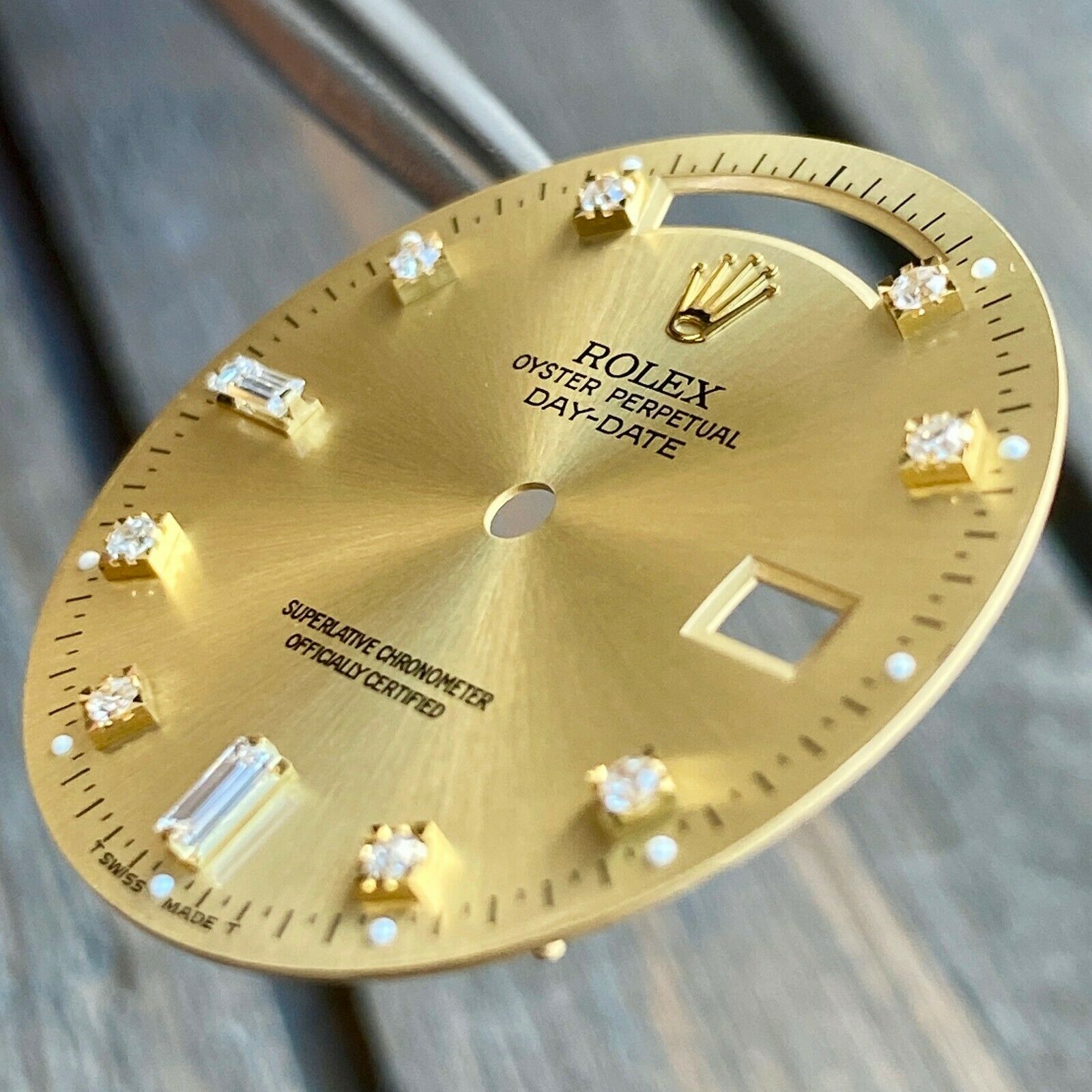 Original Rolex RARE Day-Date 18K Yellow Champagne Diamond Dial 36mm 18038 18238 - luxuriantconcierge