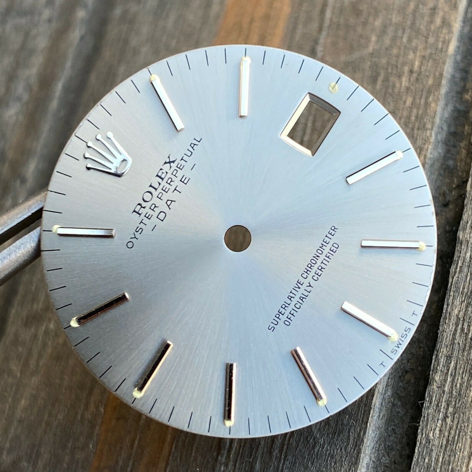 Original Rolex Mens Date Size 34mm Silver Index Dial 34mm 15000 - luxuriantconcierge