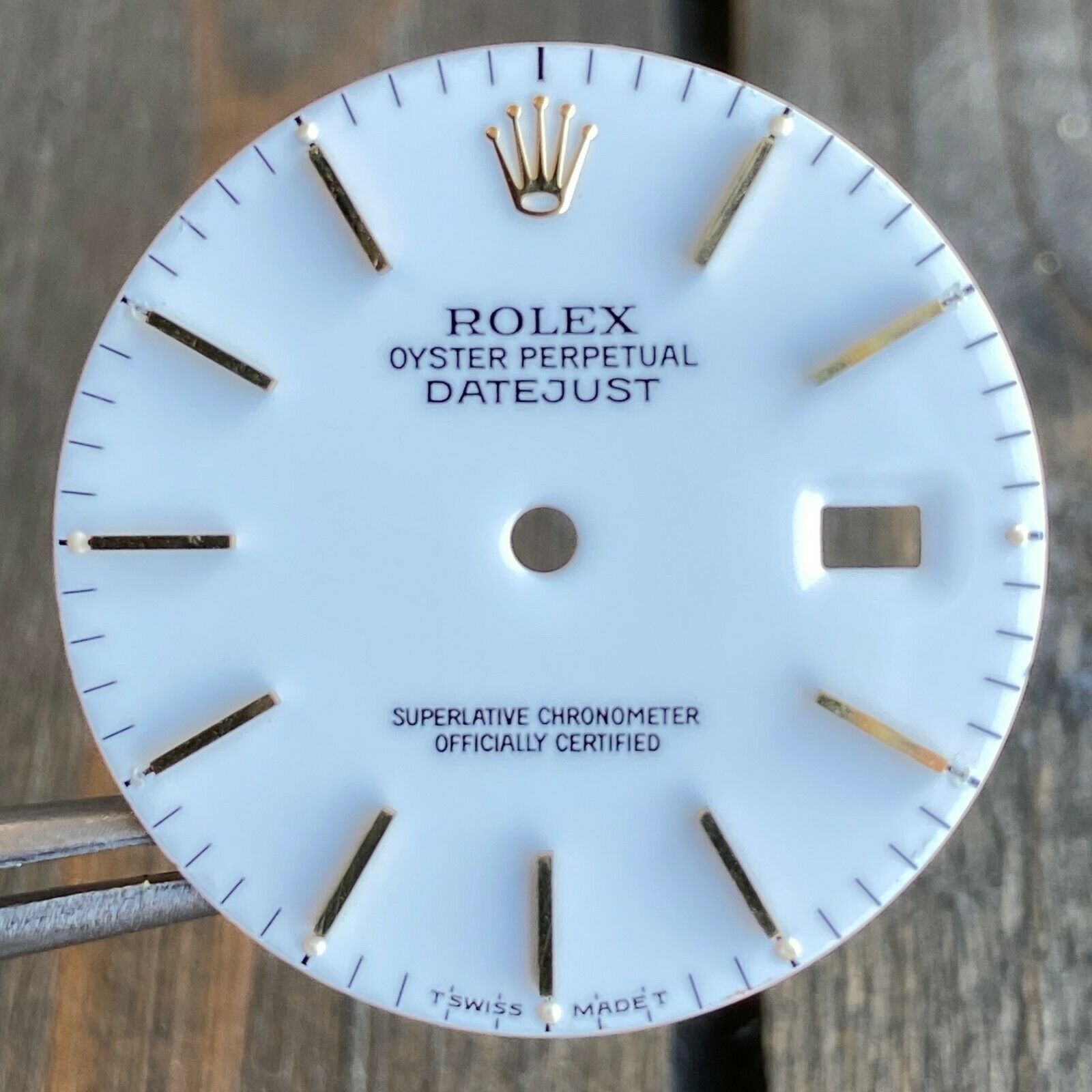 Original Rolex White Dial Index Marker 36mm 16013 16233 16203 - luxuriantconcierge