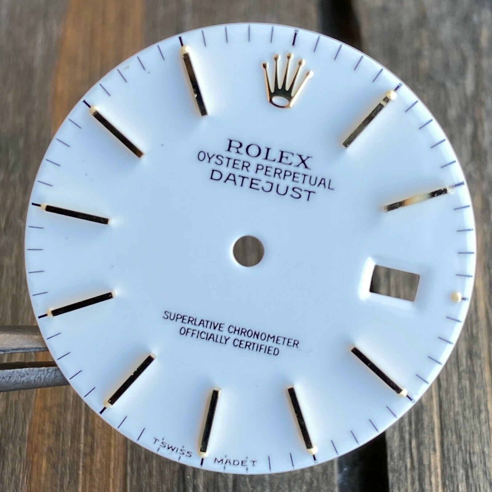 Original Rolex RARE White Ceramic Index Marker Dial Two-Tone 36mm - luxuriantconcierge