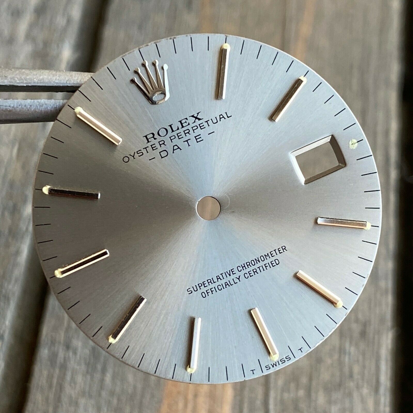 Original Rolex Mens Date Size 34mm Silver Index Dial 34mm 15000 - luxuriantconcierge