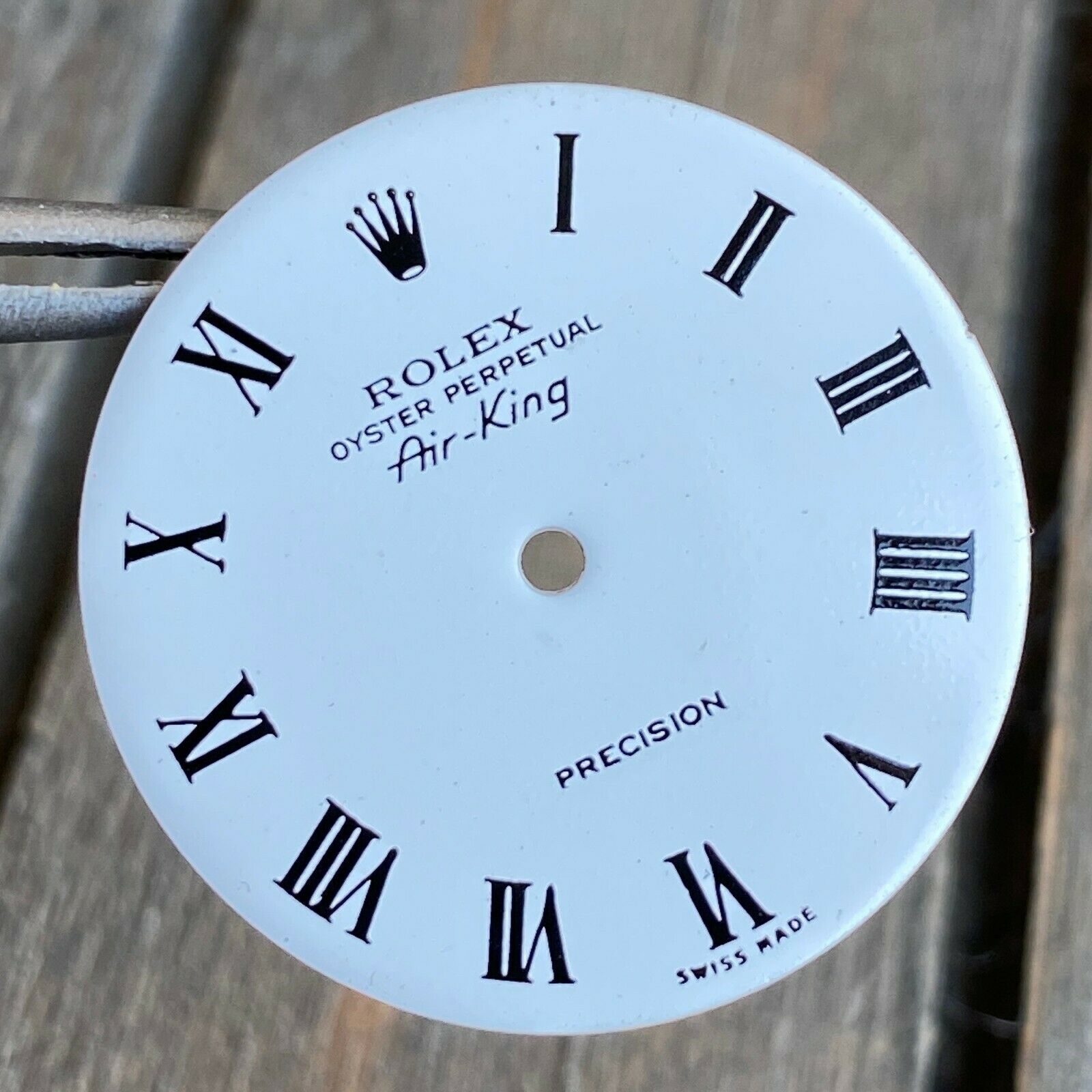 Original Rolex Air-King White Roman Numeral & Index Hour Marker Dial - luxuriantconcierge