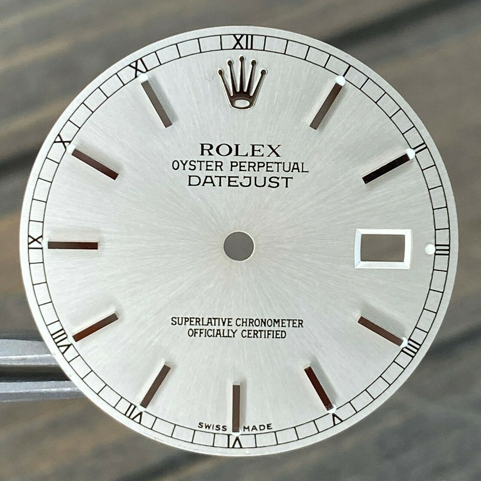 Rolex Datejust Silver Index Dial with Roman Track Steel 36mm 100% Original - luxuriantconcierge